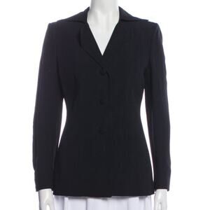 Vintage Moschino Cheap And Chic Blazer Jacket Fitted Slim Classic Black US 6